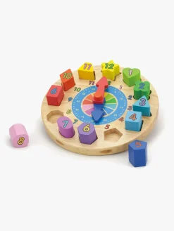 Trælegetøj|Babylegetøj-VIGA Træpuslespil Ur