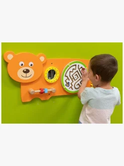 Babylegetøj-VIGA Væglegetøj Bjørn Flerfarvet/Orange