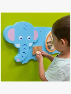 Babylegetøj-VIGA Væglegetøj Elefant Blå/Flerfarvet