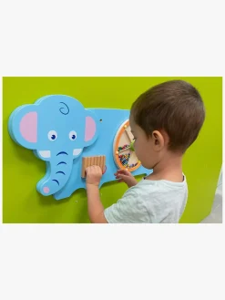 Babylegetøj-VIGA Væglegetøj Elefant Blå/Flerfarvet