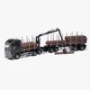 Legetøjsbiler & -Fartøjer-Emek Volvo FH/750 Tømmerbil m. Kran, Sort