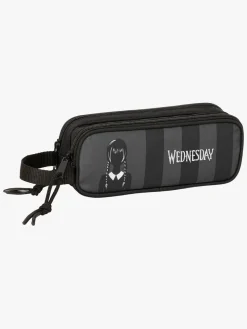 Kreativt Legetøj-Wednesday Dobbelt Penalhus, Sort